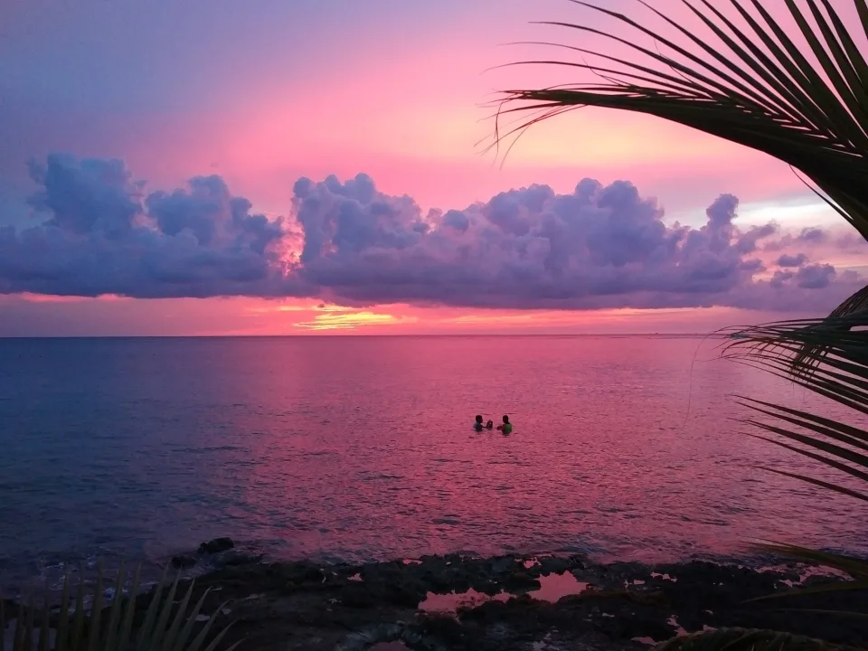 Late Evening Ocean Swimming — PalMar Beach Estate Home, Cozumel