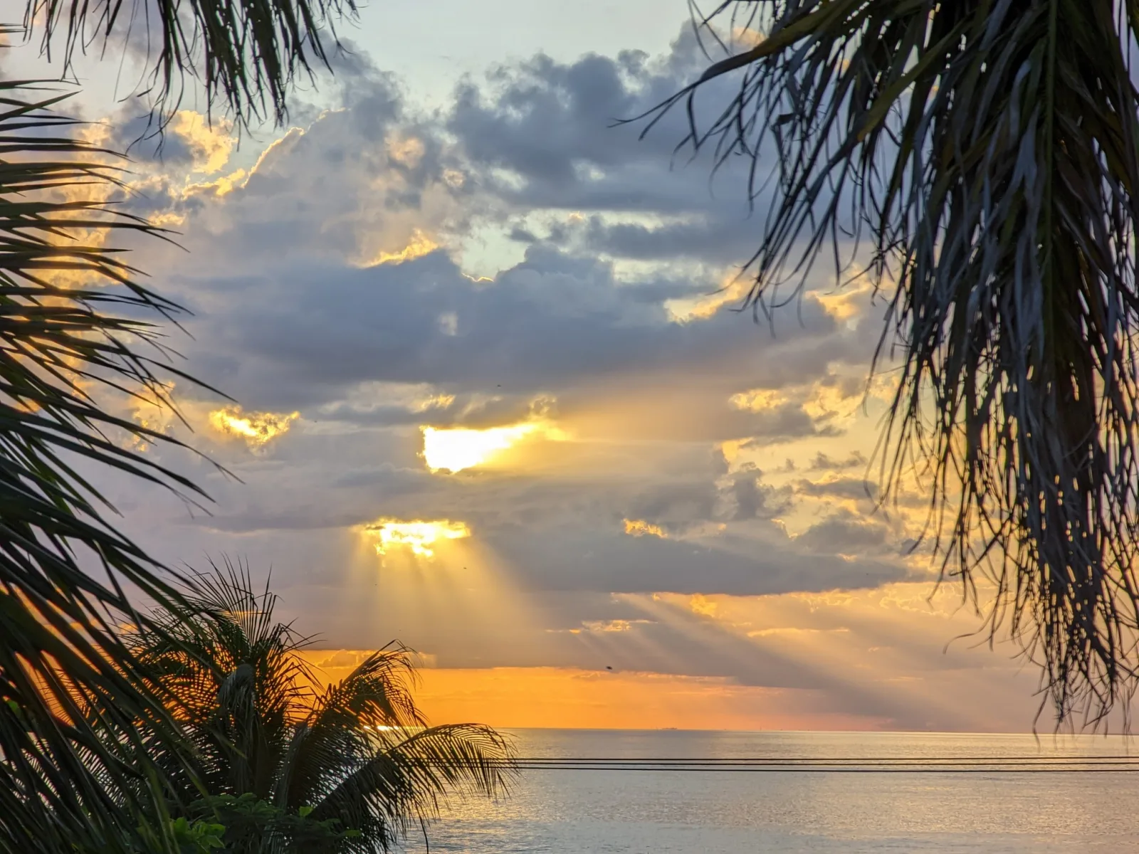 Gorgeous Sunset Over the Caribbean Sea — Cozumel