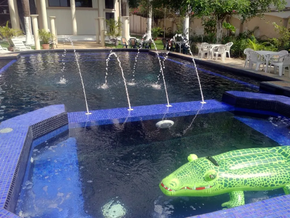Large Pool with Fountains & Jetted Spa — PalMar Beach Estate Home, Cozumel