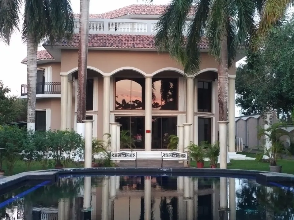 PalMar Estate Home Ocean View Side Overlooks the Pool — PalMar Beach Estate Home, Cozumel