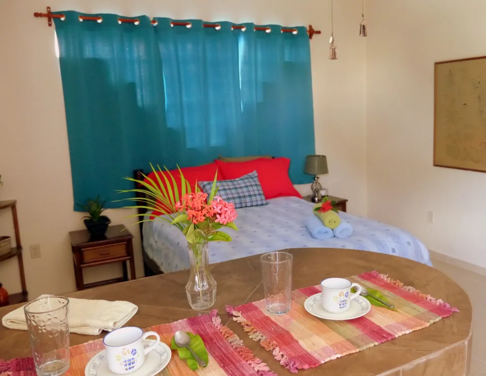 Front Door View of Studio Efficiency — IslaMar Studio Efficiency #1EFF, In Town Villas, Cozumel