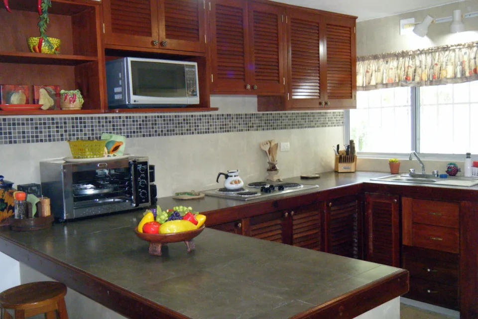 Larger Kitchen Area — IslaMar Villa #5N, In Town Villas, Cozumel