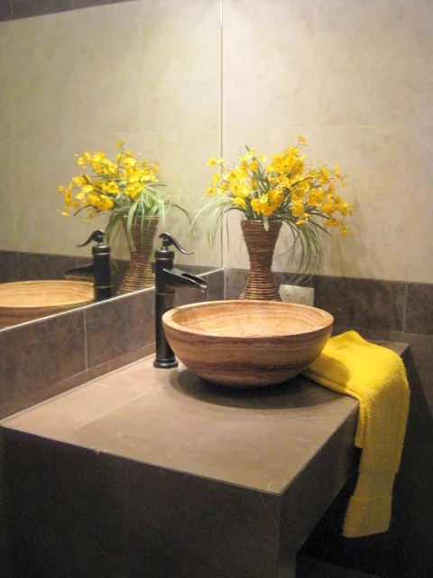 Bathroom Vanity Area — IslaMar Villa #5N, In Town Villas, Cozumel