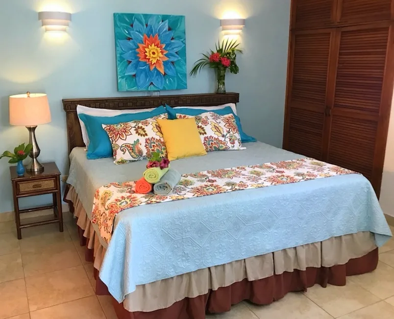 Bedroom with Large Closet — IslaMar Villas #3S, In Town Villas, Cozumel