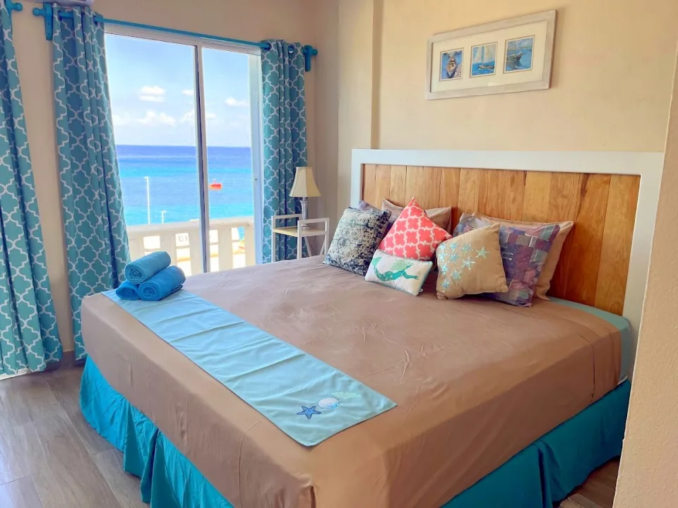 Spacious Bedroom with King Bed and Large Closet — IslaMar Ocean View Condo Rental #2WM, Ocean View Condos, Cozumel