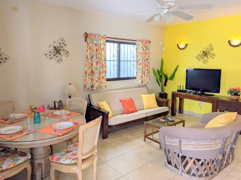 Spacious Villa Living & Dining Area — In Town Villas, Cozumel