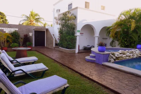 Very Private Pool Area — In Town Villas, Cozumel